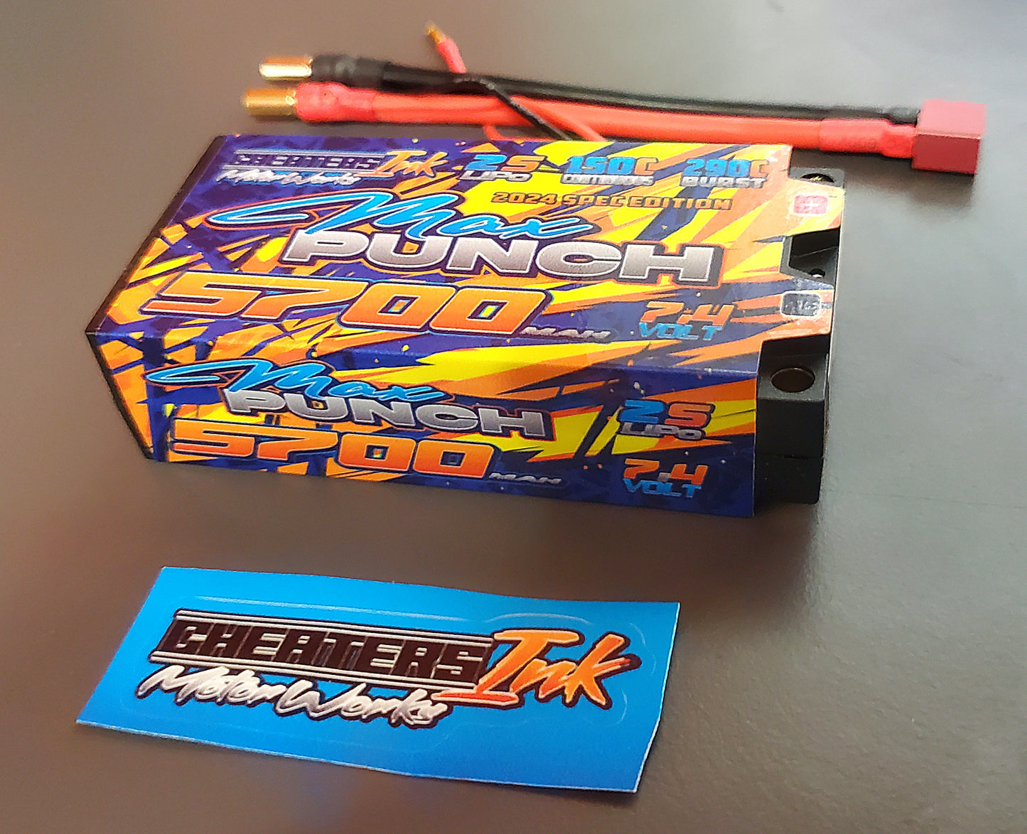 Max Punch 5700mAh 7.4v 150C Shorty 2S LiPo "2024 Edition"
