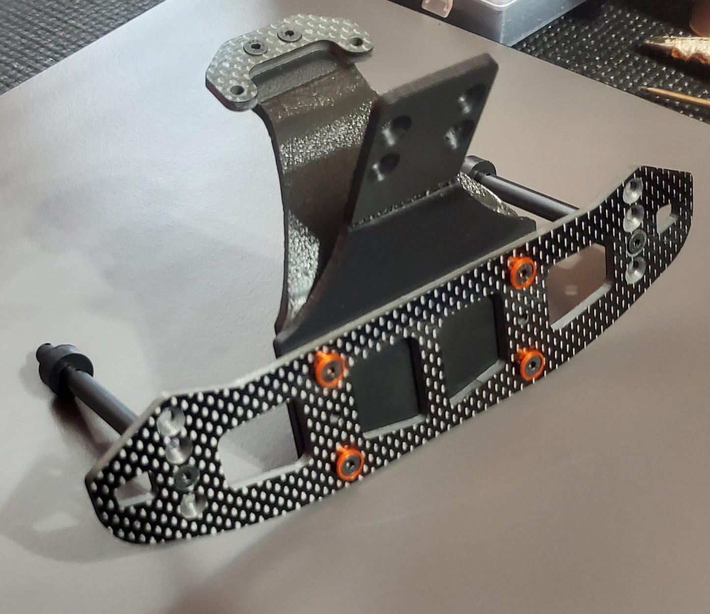 B6 Carbon Fiber Adjustable Bumper Kit: