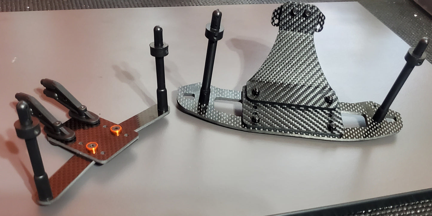 B6 Carbon Fiber Adjustable Bumper Kit: