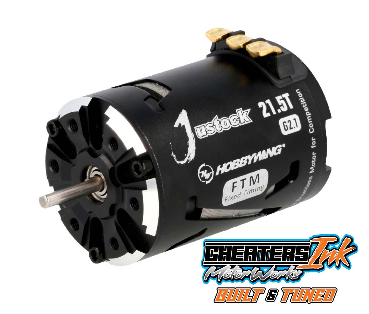 Cheaters Ink Motorworks Tuned Hobbywing Justock 21.5 G2.1 Motor