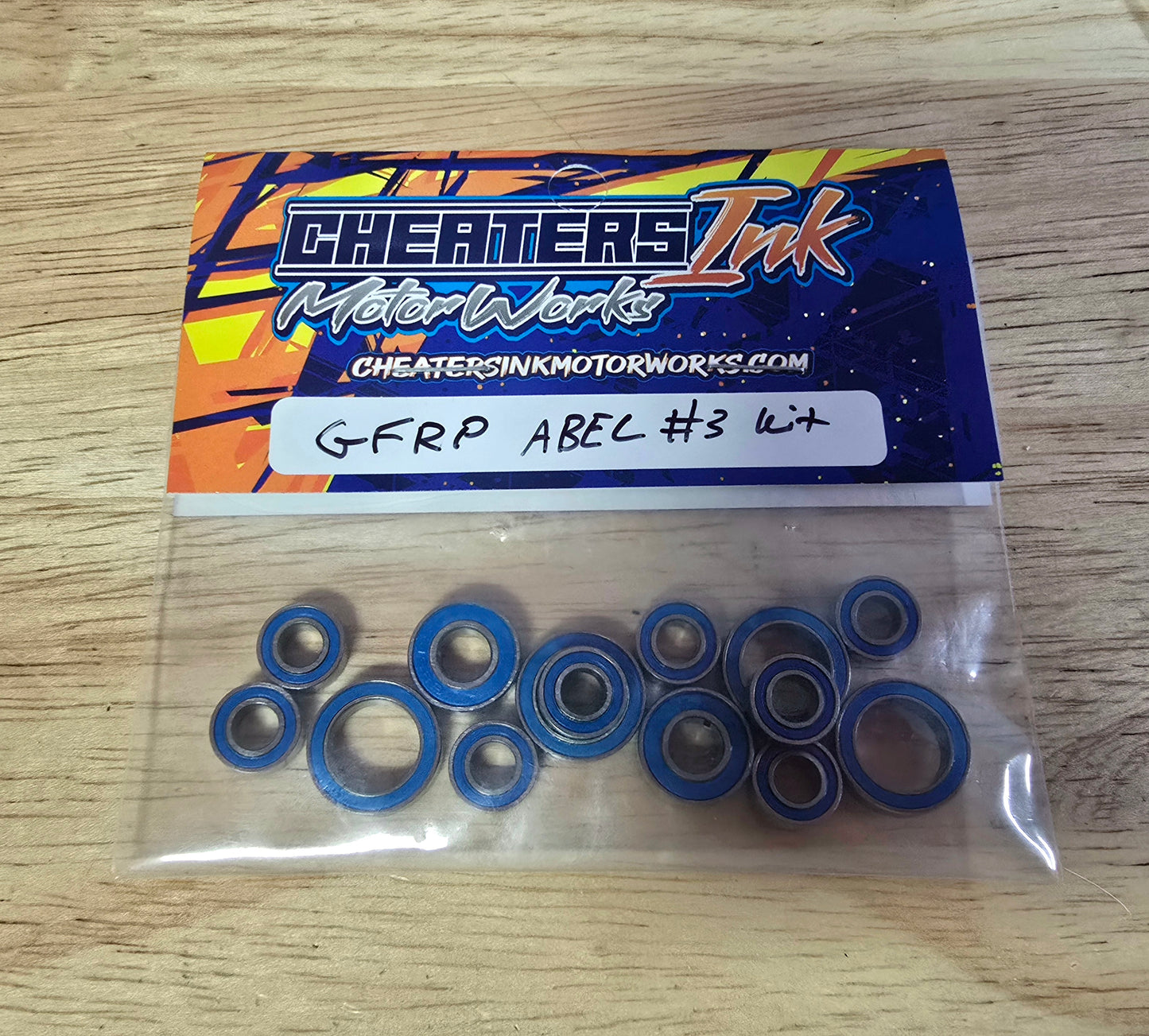 Team GFRP ABEC#3 Rubber Seal Bearing Kit