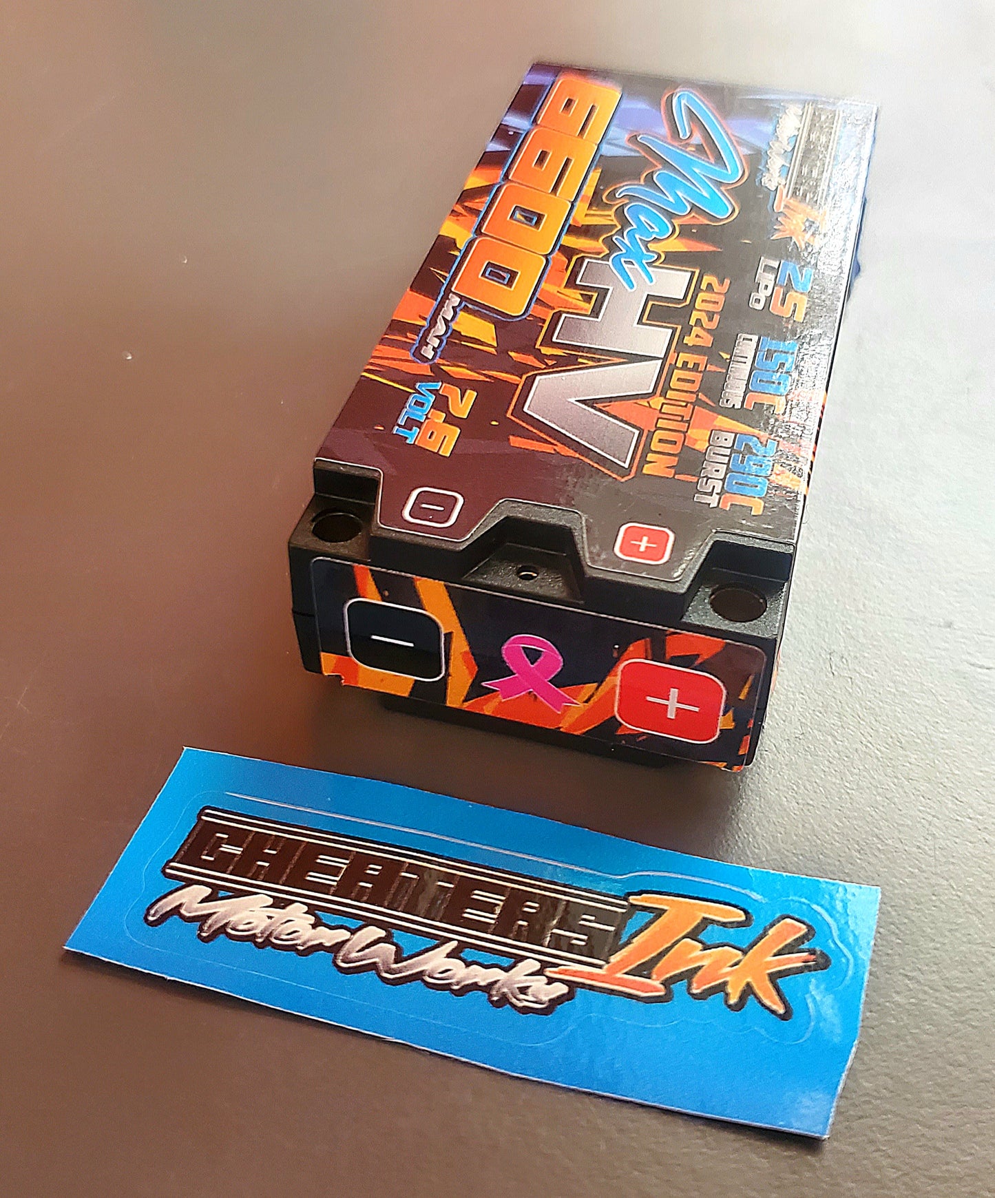 Cheaters Ink Motorworks MaxHV 6600mAh Shorty 2S "New 2024 Edition" 150C / 7.6V LiPo Battery