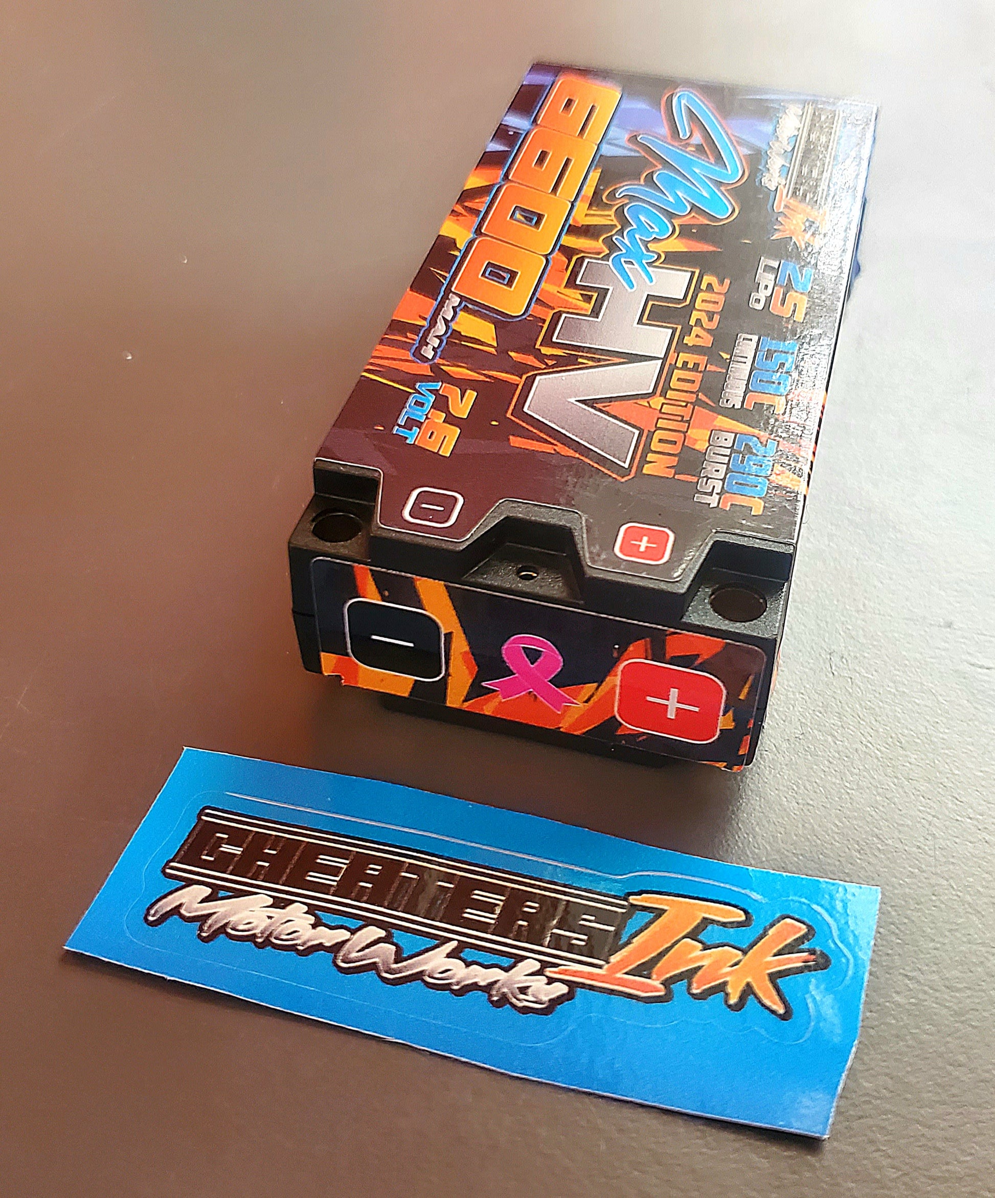 Cheaters Ink Motorworks MaxHV 6600mAh Shorty 2S "New 2024 Edition" 150C / 7.6V LiPo Battery