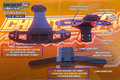 B6 Carbon Fiber Adjustable Bumper Kit: