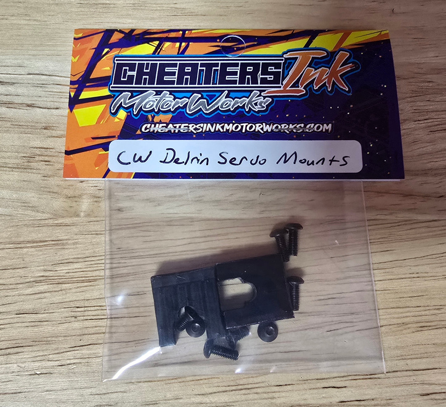 Custom Works M3 Delrin Machined Servo Mounts