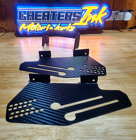 Custom Works Kydex Carbon Top & Front Wing Mount Kit: