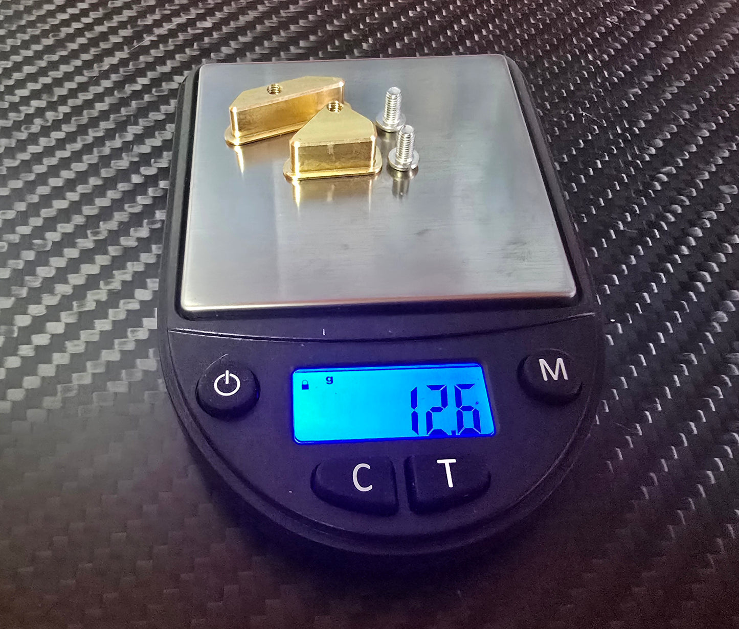 Custom Works Brass Front Arm Weight Inserts