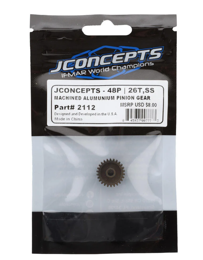 JConcepts 48P CNC-Machined Aluminum Silent Speed Pinion Gear