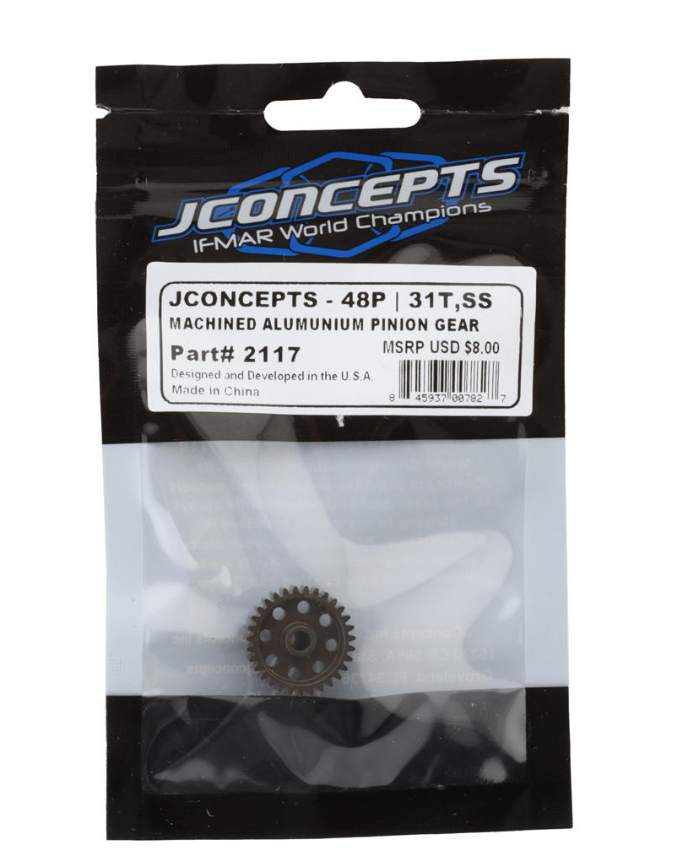 JConcepts 48P CNC-Machined Aluminum Silent Speed Pinion Gear