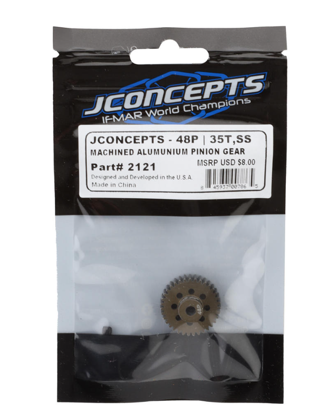 JConcepts 48P CNC-Machined Aluminum Silent Speed Pinion Gear