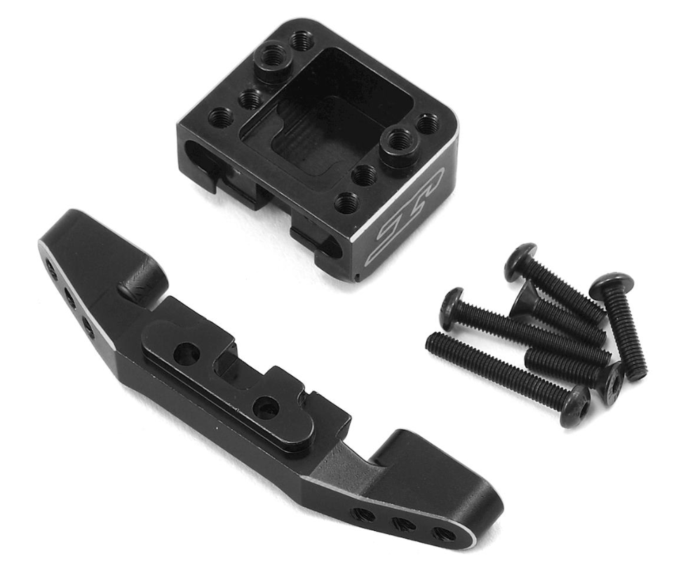 JConcepts B6/B6D Aluminum Front Camber Link Mount Bulkhead (Black)