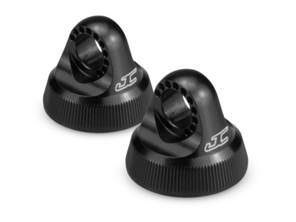 JConcepts Fin Aluminum 12mm V2 Shock Cap (Black)