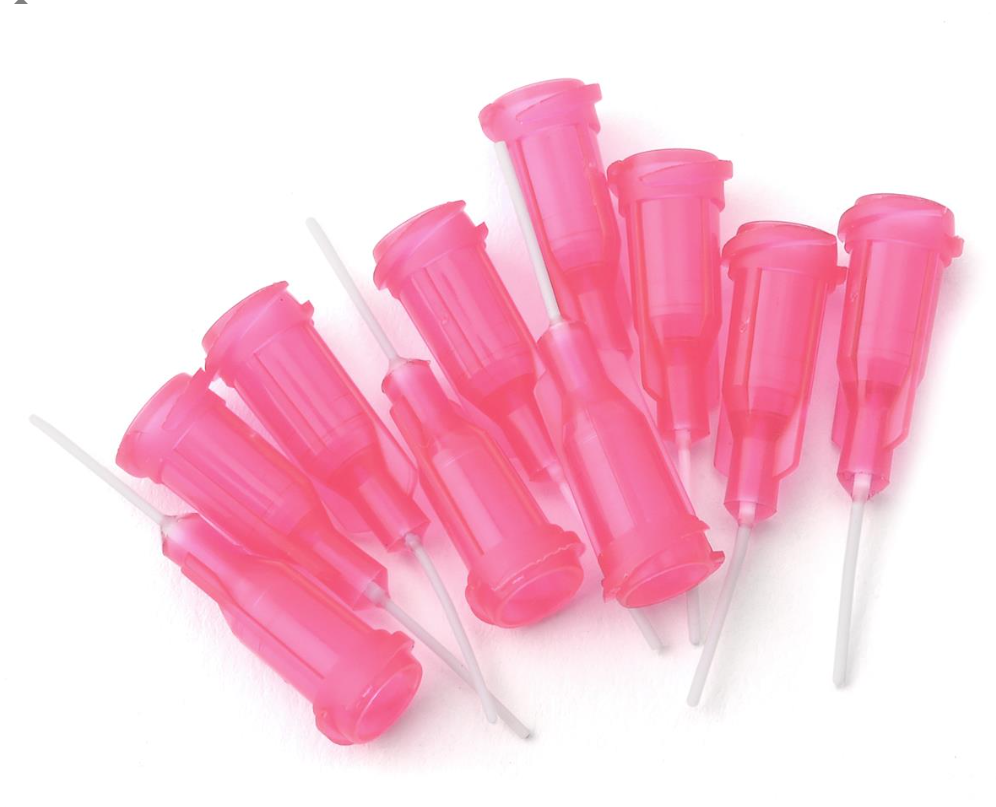 JConcepts RM2 Thin Bore Glue Tip Needles (Pink)