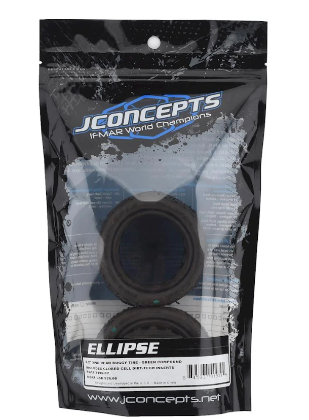 JConcepts Ellipse 2.2" Rear 1/10 Buggy Tires