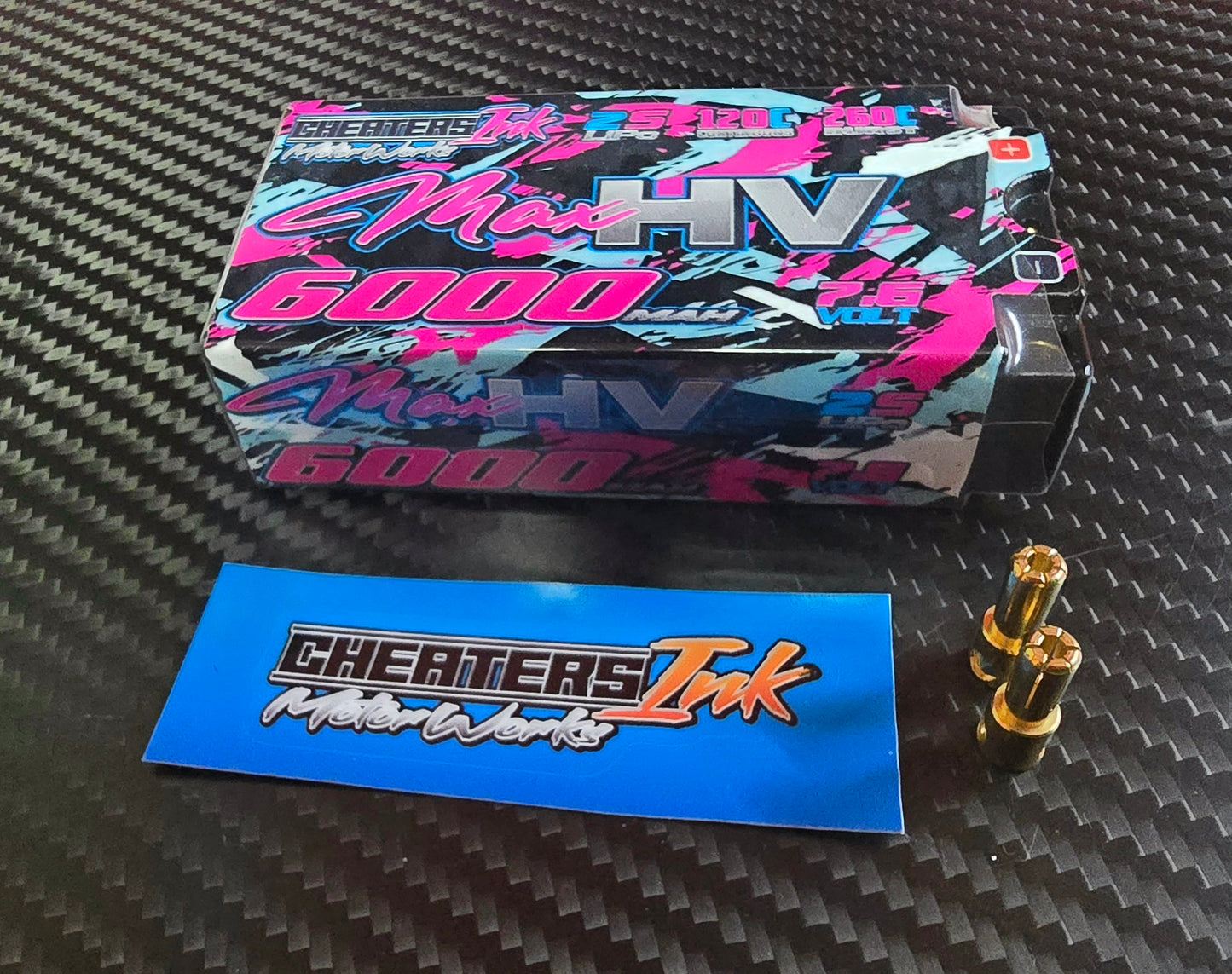 MaxHV 6000mAh 7.6v 120C Shorty 2s LiPo Battery